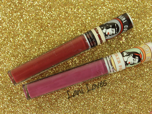 Darling Girl Cosmetics Bewitching Pucker Paint and Vampire Barbie Sparkle Matte-ic Swatches & Review
