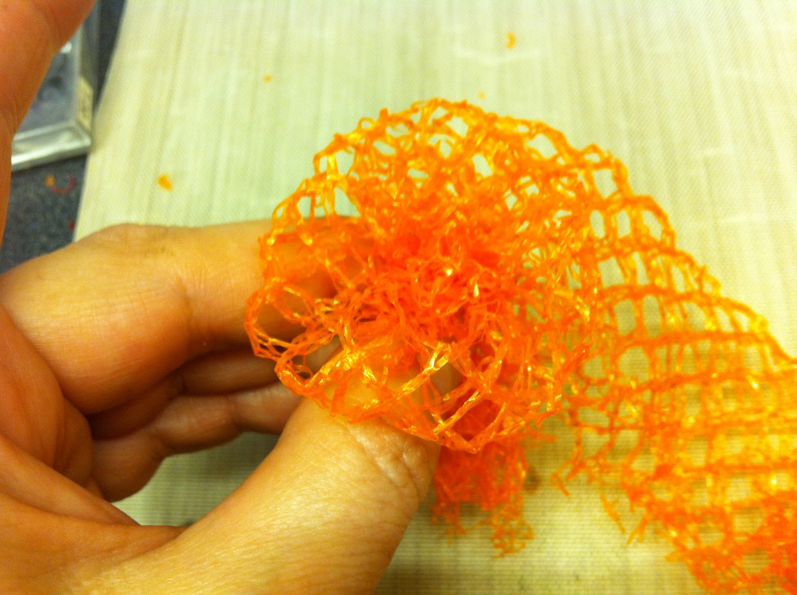 The Craft Project How to Make Vegetable or Fruit Net Flowers