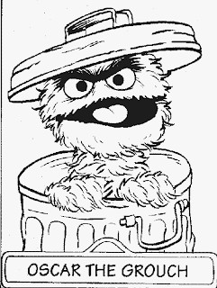 coloring page of Sesame street