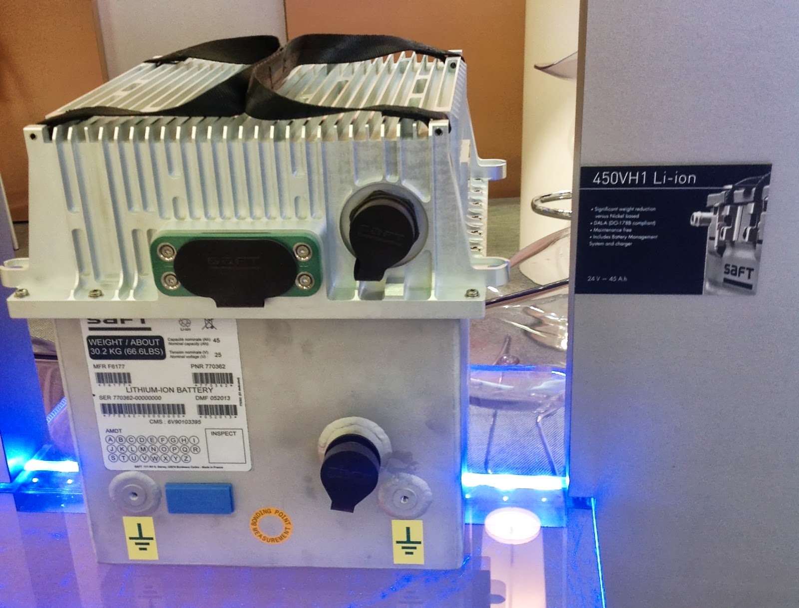 A350 XWB News Lithiumion batteries installed in the first flighttest