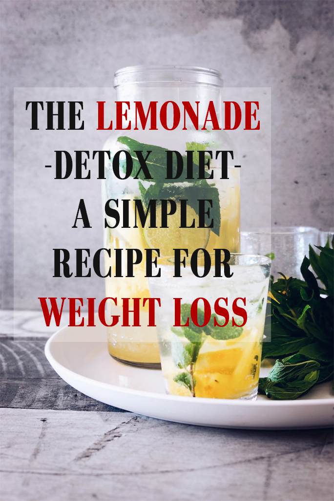 THE LEMONADE A SIMPLE RECIPE FOR WEIGHT LOSS Lose Weight Wisely