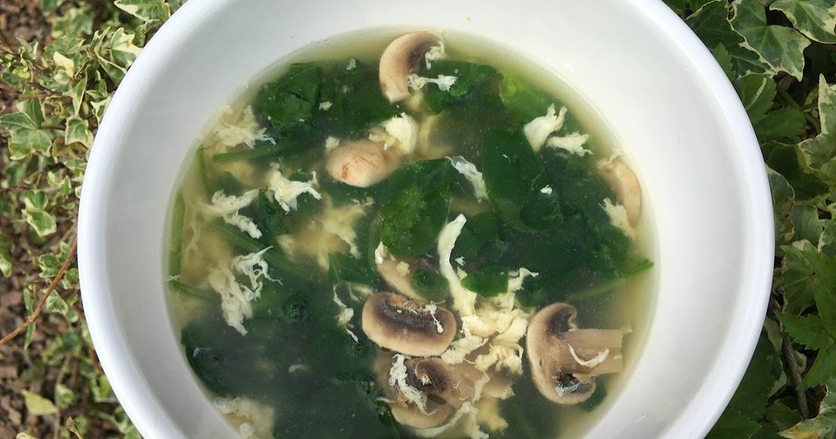 GoodyFoodies Recipe Egg Drop Soup with Spinach