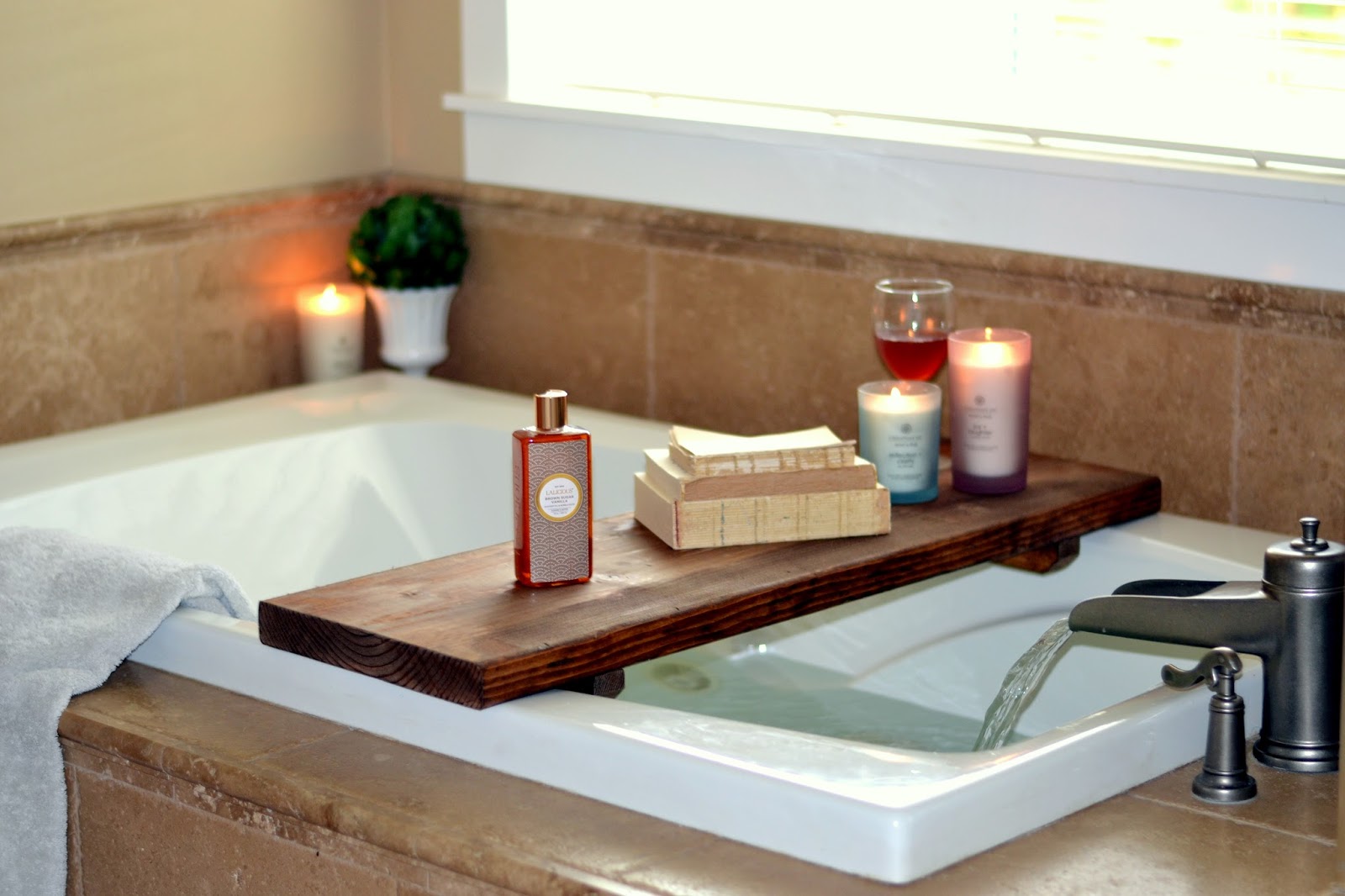 DIY Bathtub Spa Shelf Rachel Teodoro