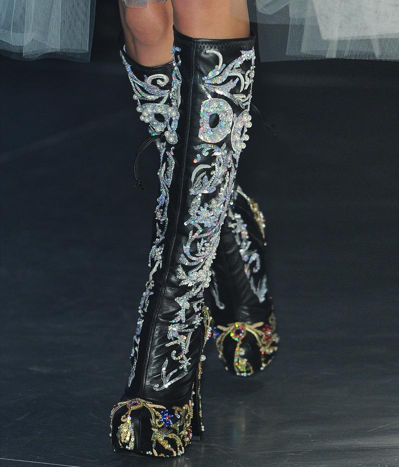 Fashion & Lifestyle: Vivienne Westwood Embroidered Boots Fall 2012 ...