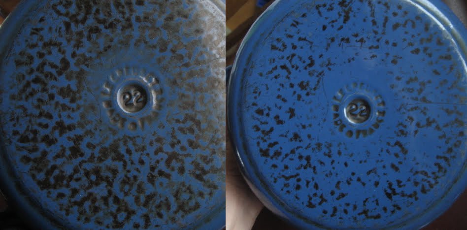 Six Balloons Vintage Delights Cleaning Le Creuset with