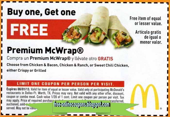 Printable Coupons 2021: Mcdonalds Coupons