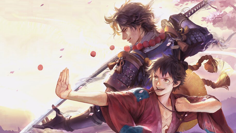 Luffy and Ace, Samurai, Katana, One Piece, 4K, #6.1430