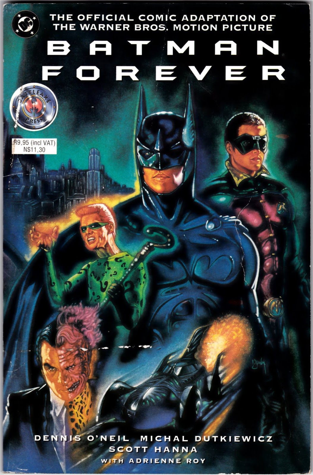 South African Comic Books: Battleaxe Press Batman Forever Adaptation
