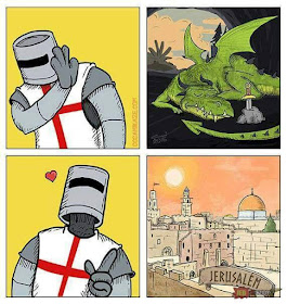 Meme sobre las Cruzadas