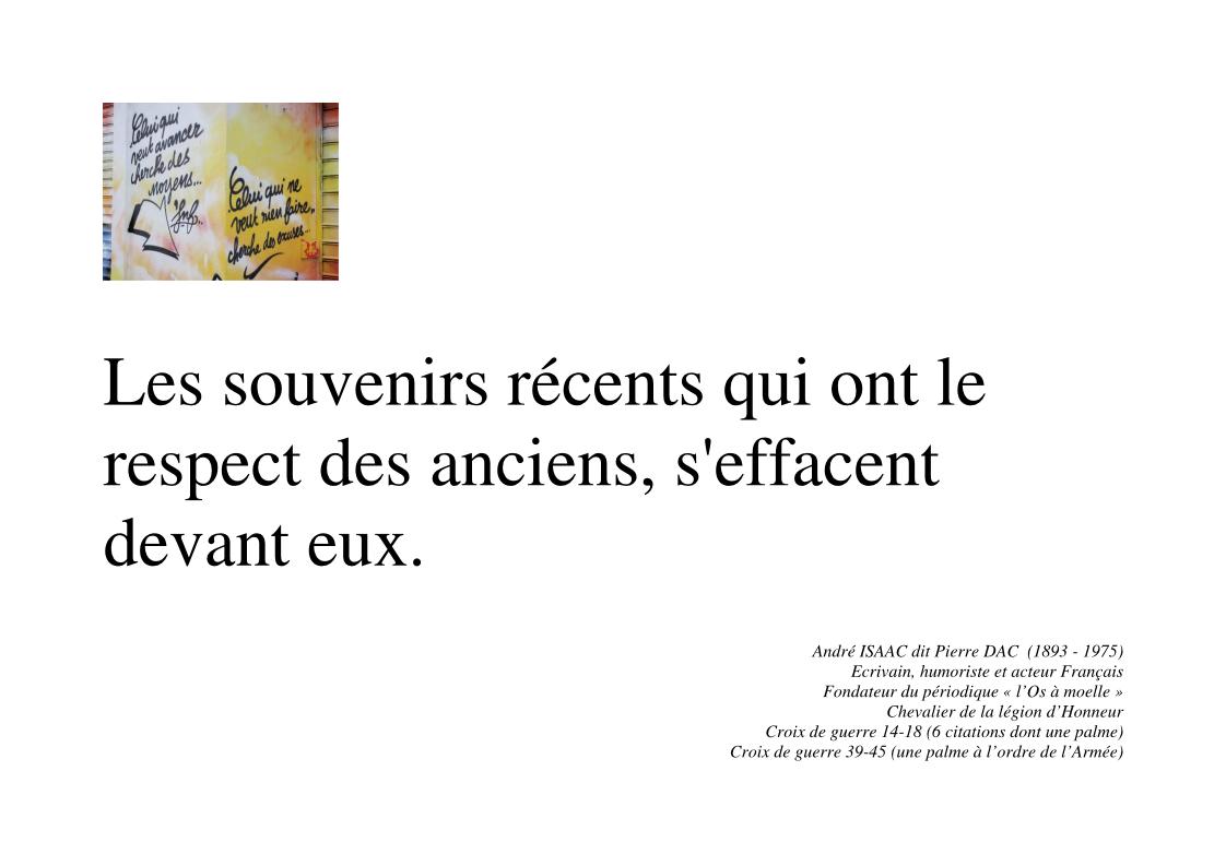 Une Petite Citation Pour Bien Finir La Semaine Les Souvenirs Recents Qui Ont Le Respect Des Anciens