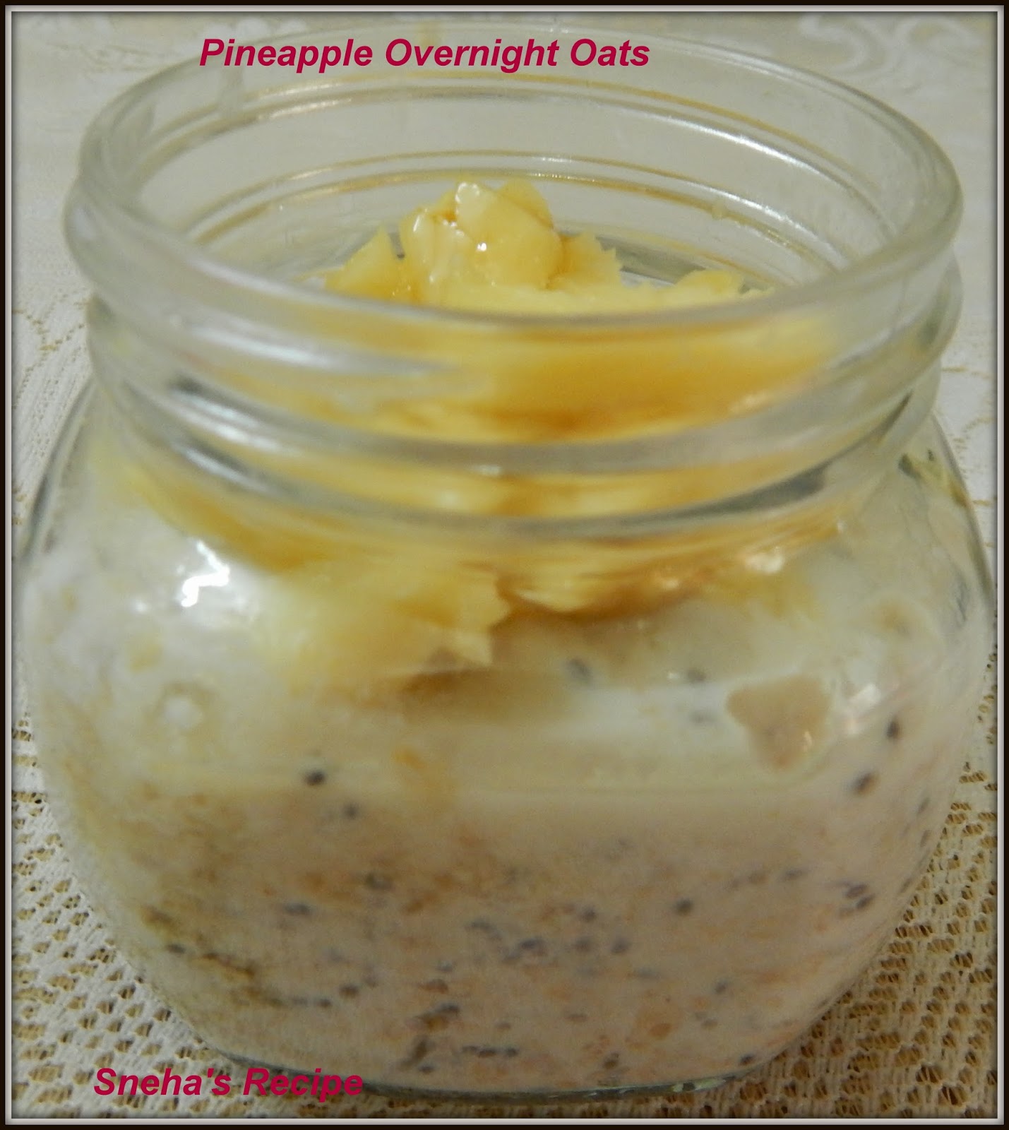 Basic Overnight Oats With Add Ins Foodieextravaganza Sneha's Recipe