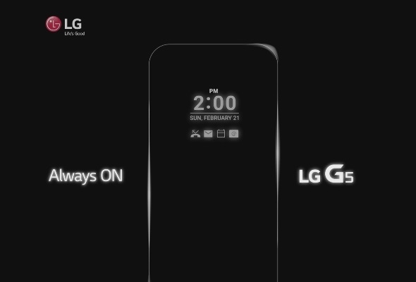 LG G5 virá com ecrã "always on" Lgalwayson