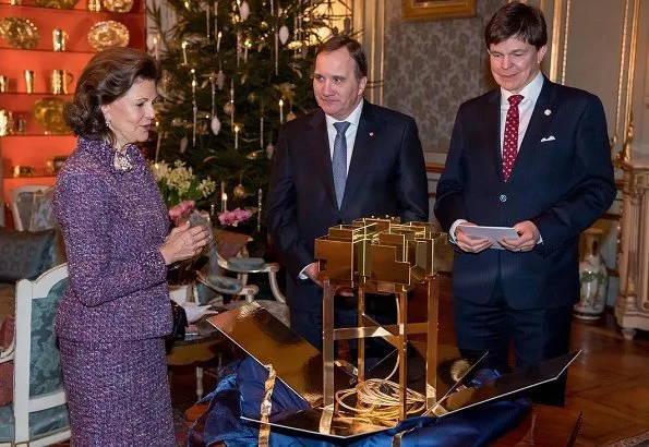 Queen Silvia's 75th birthday ceremony. The birthday reception took place in Princess Sibylla's Apartment