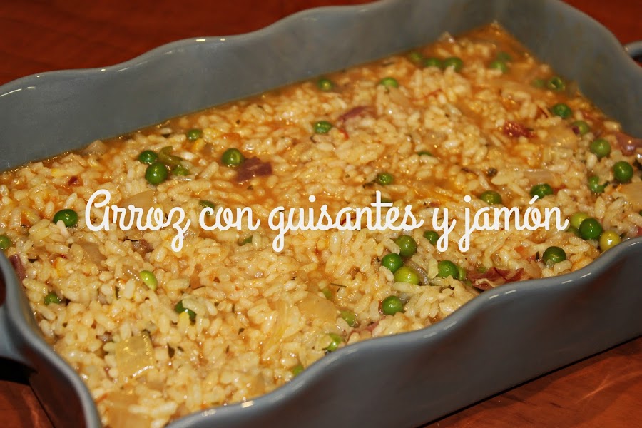 ARROZ CON GUISANTES Y JAMÓN (Mª JOSÉ) {TU RECETA EN MIS FOGONES}