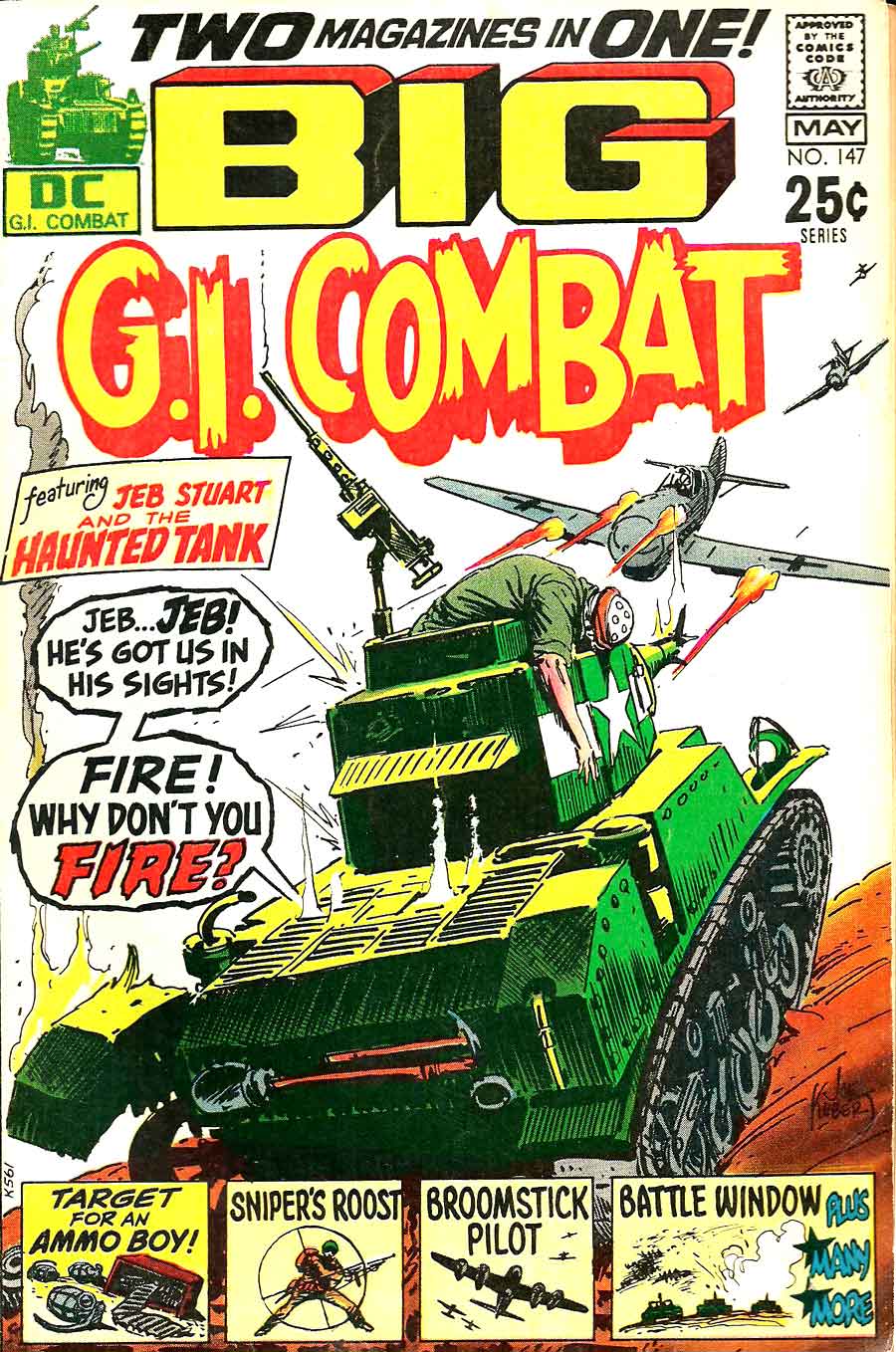 G I Combat 147 Joe Kubert Cover Reprint Pencil Ink