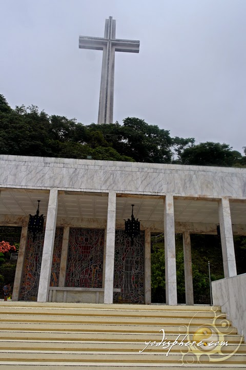 The Colonade and the Memorial Cross of the Shrine of Valor in Bataan