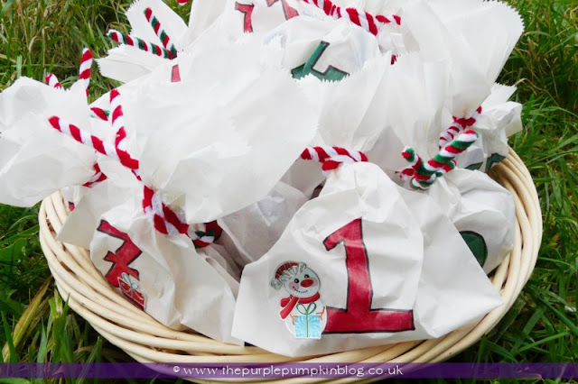 Christmas Countdown Grab Bags | The Purple Pumpkin Blog
