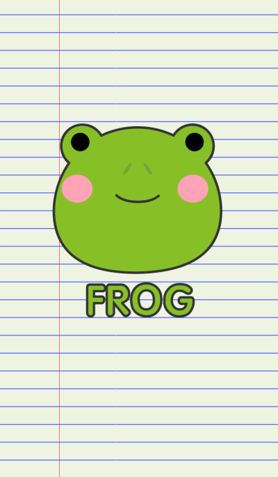 Simple Frog On Paper Theme(jp)