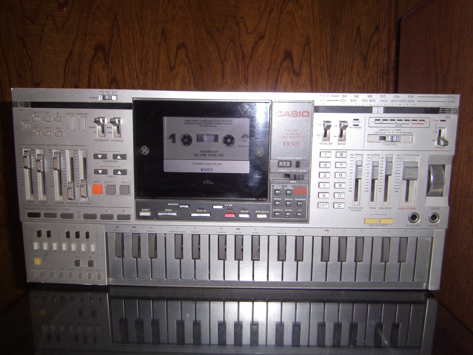 MATRIXSYNTH: Casio KX-101 Vintage AM/FM Cassette Keyboard