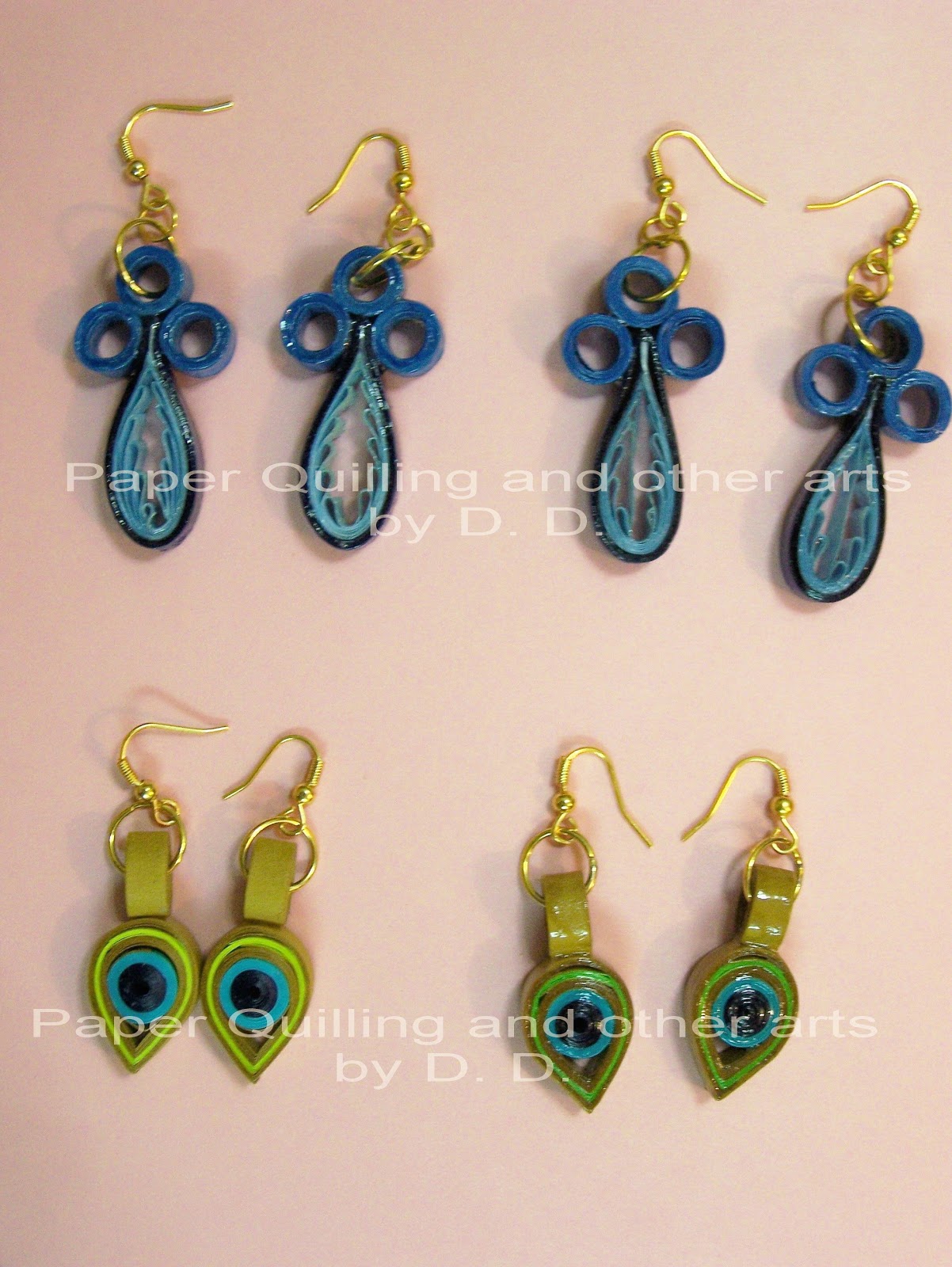 Kala Vividha Paper Quilling Jewellery My first try