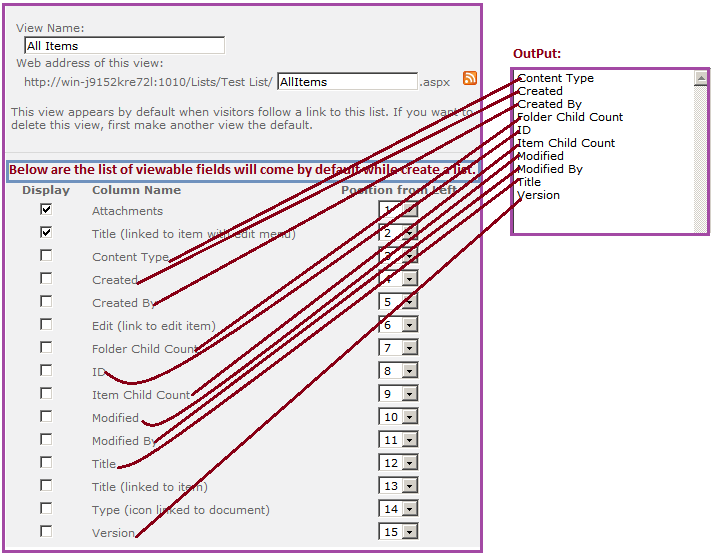 SharePoint Expert solutions: List of fields in a list SharePoint ...