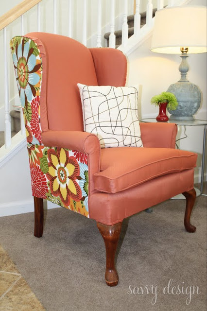 Living Savvy How To Reupholster A Wingback Chair
