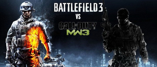 Comparação de Battlefield 3 e Modern Warfare 3