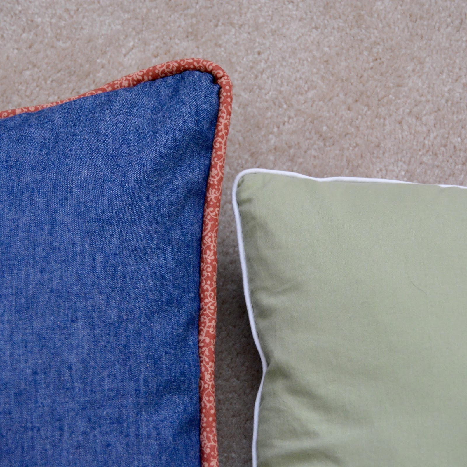 How To Sew Sofa Cushions (With A Piped Edge!)