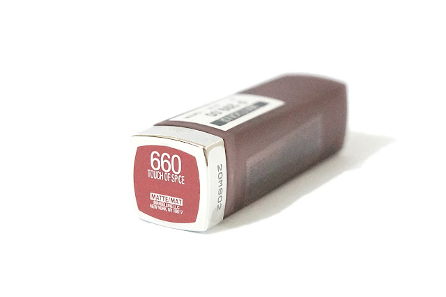 Maybelline Color Sensational Creamy Matte Lipstick in 660 Touch of Spice