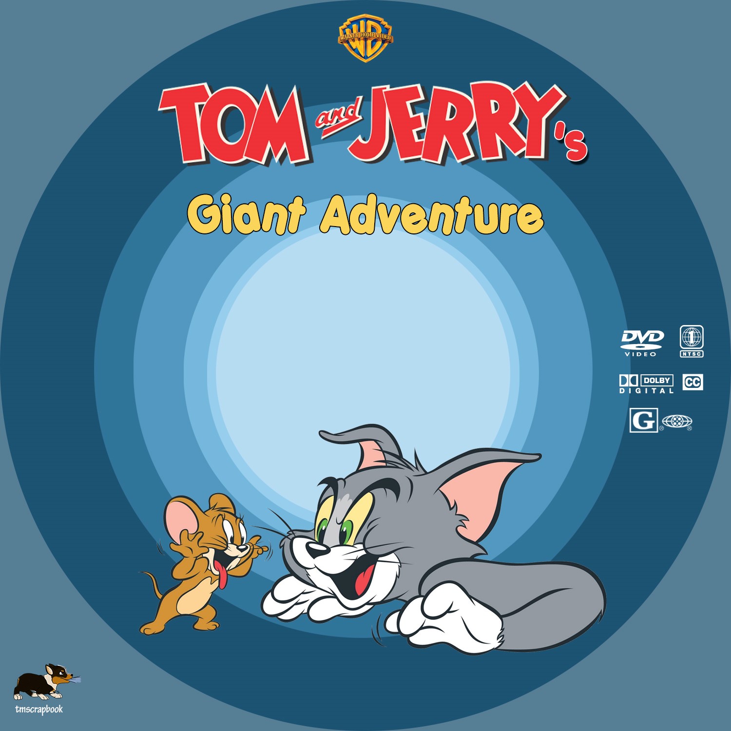 Tom and Jerry�s Giant Adventure DVD Label Cover Addict