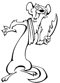 Printable Weasel Coloring Sheet Animals ~ Best Coloring Pages For Kids
