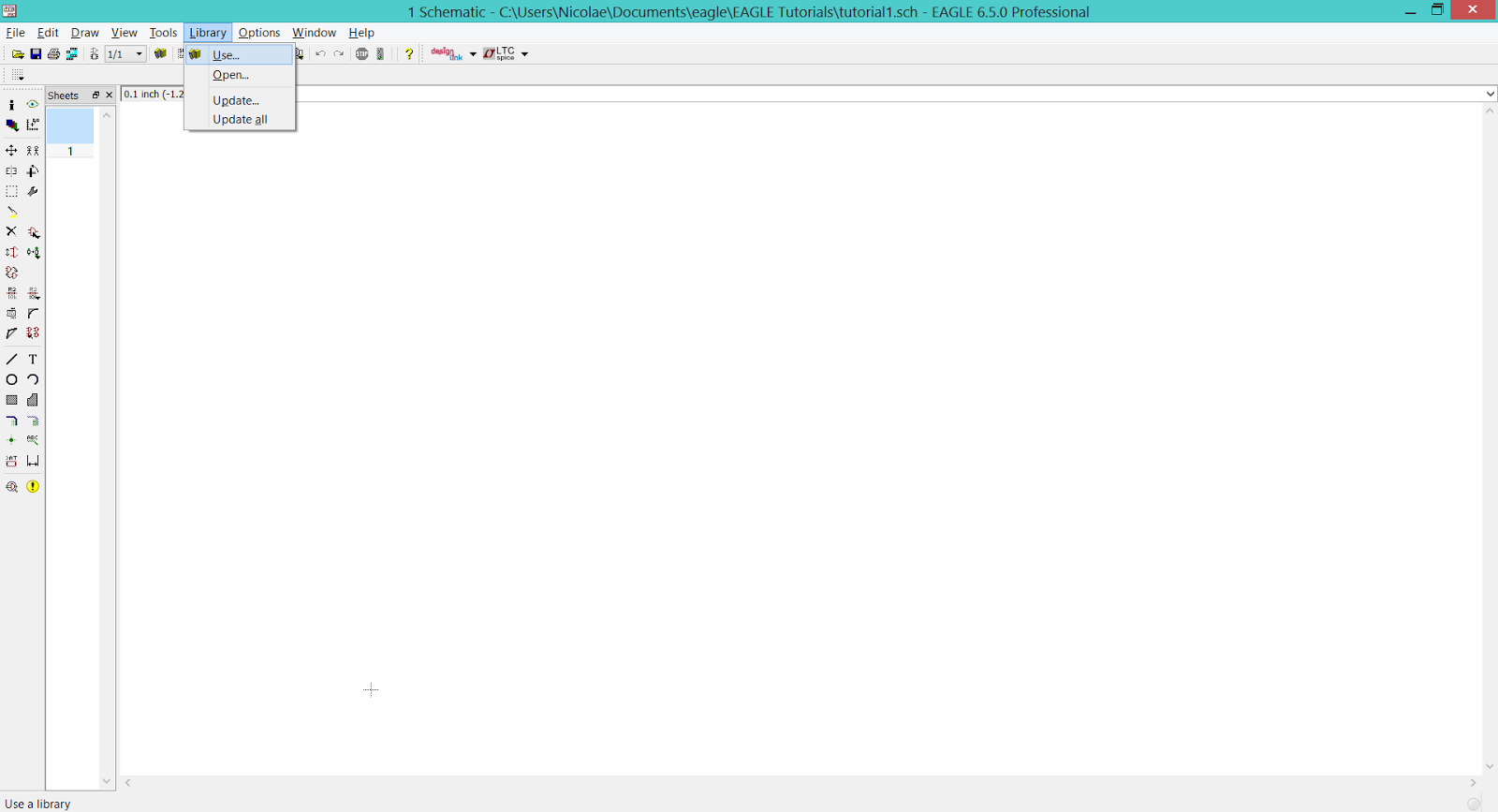 EAGLE CAD - How to add a library to the project EAGLE CAD - How to add a library to the project