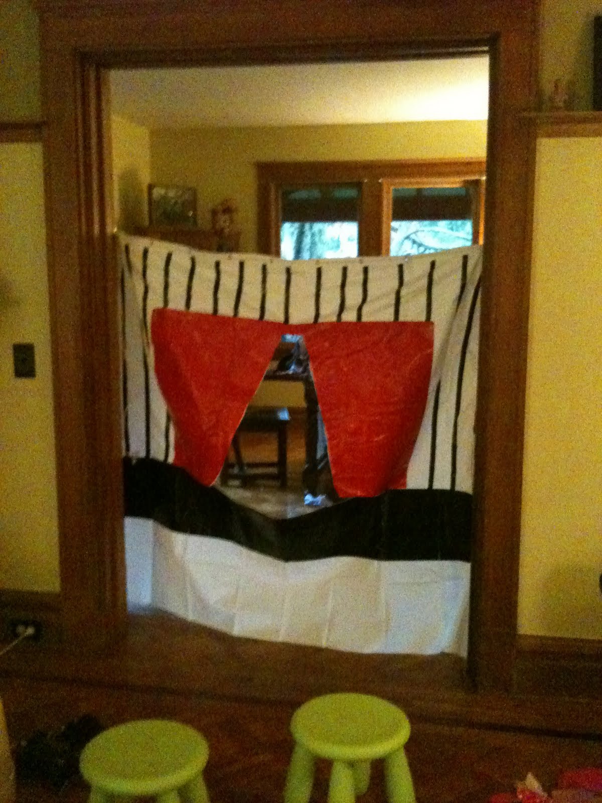A Childhood List 40) DIY Doorway Puppet Theatre
