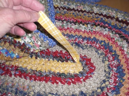 A Home Grown Journal: Crocheted Rag Rug Tutorial: Part Four