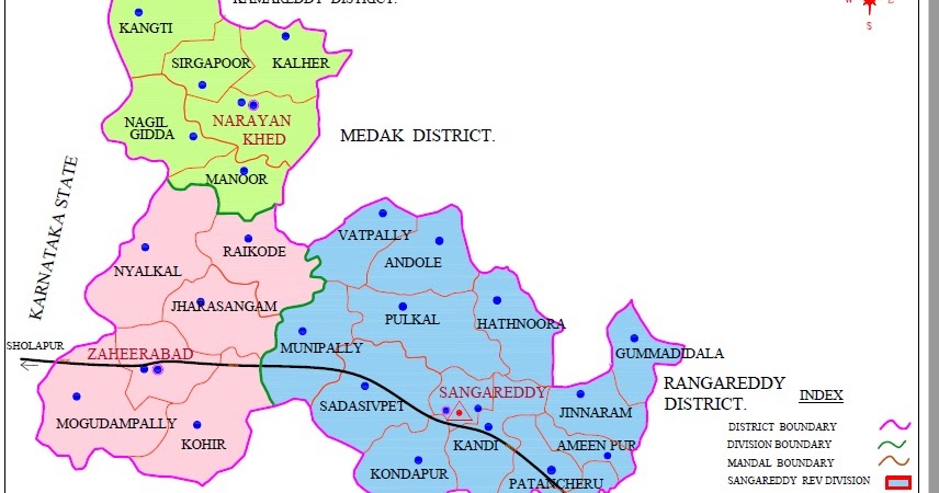 Sangareddy Information: Sangareddy District Map