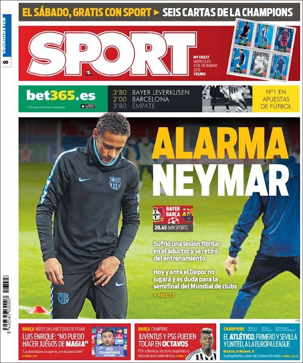 FC Barcelona, Sport: "Alarma Neymar"