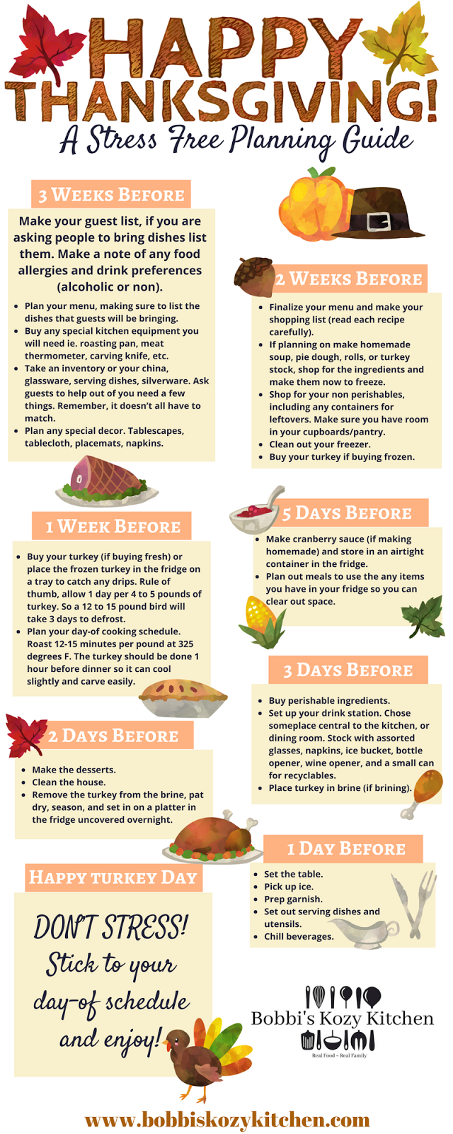 Stress Free Thanksgiving Planning Guide Free Downloadable Planner Stress Free Thanksgiving Planning Guide Free Downloadable Planner