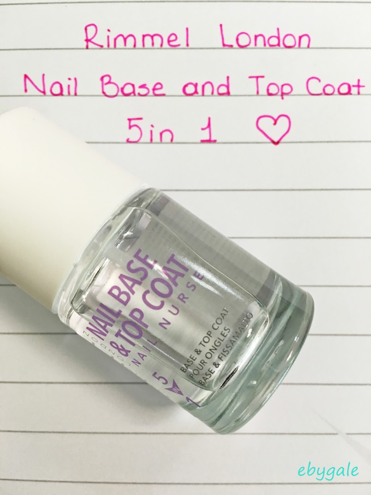Çarşamba Önerisi Rimmel London Nail Base &Top Coat EBYGALE
