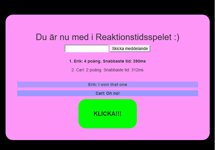 The Coding Swede SignalR laboration Reaction Time Game