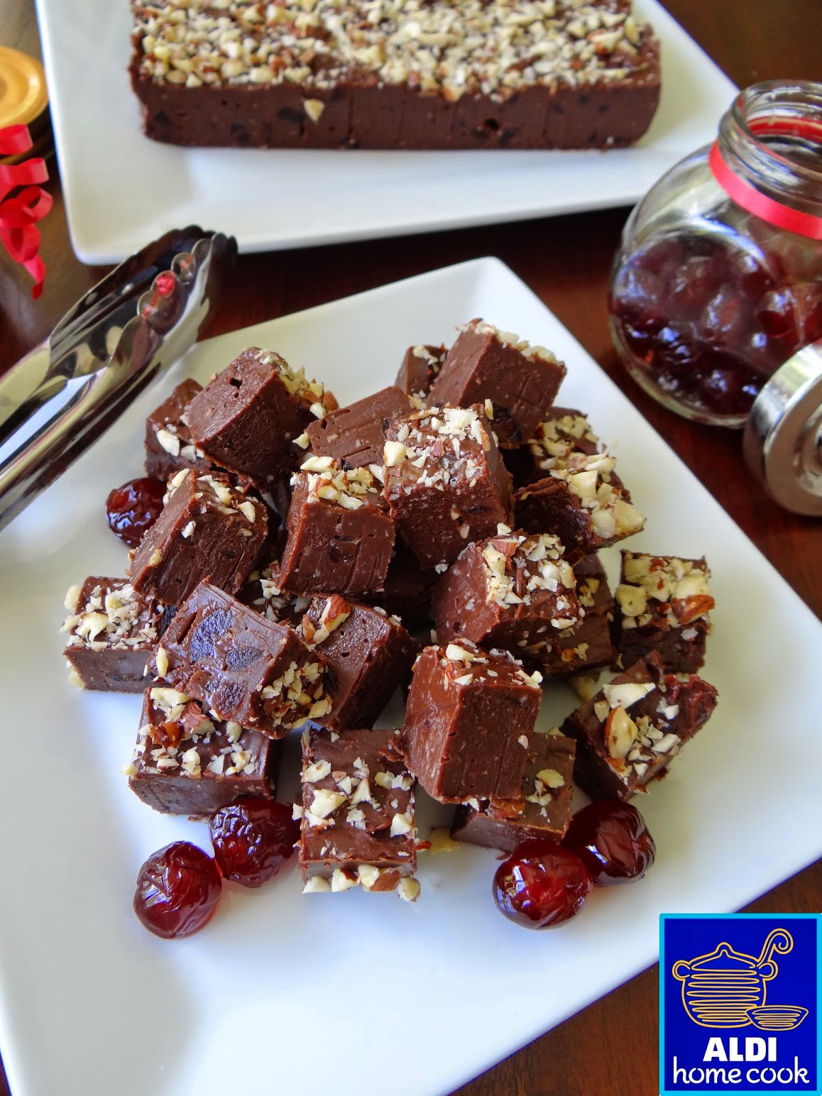 ALDI home cook Choc Cherry Fudge