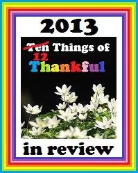 Twelve Things of Thankful