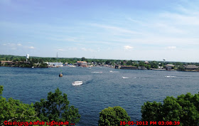 Aerial view from Boldt Castle - Thousand Islands