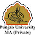Punjab University MA Private Students - Detail Information