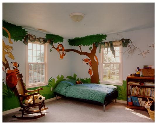 Dormitorio de Niño Tema Animales de la Selva - Ideas para decorar