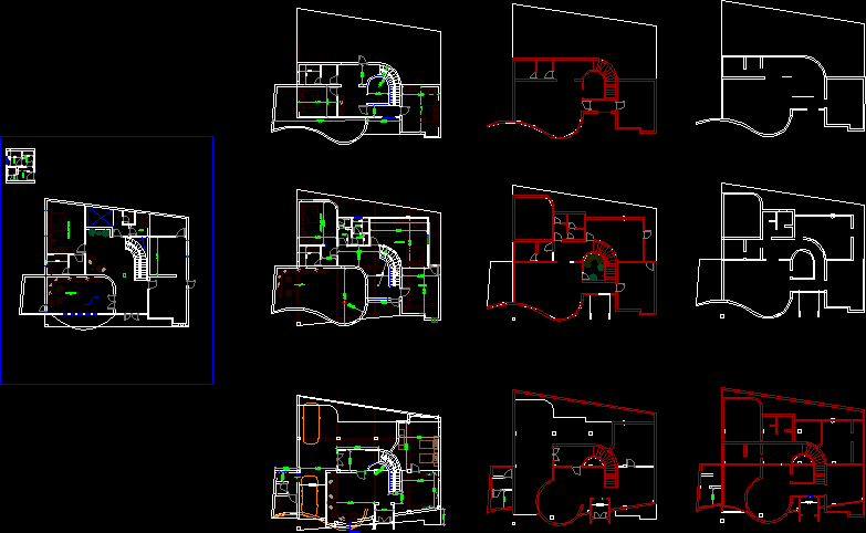  Modern  Villa DWG  File Architecture World
