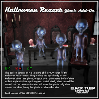 [Black Tulip] Script - Halloween Dinner Ghosts - Rezzer Add-on