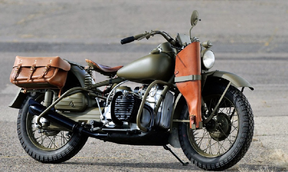 1942-HARLEY XA 750- SIDE VALVES-FLAT TWIN-INSPIRÉE DU BMW DE GUERRE 1935