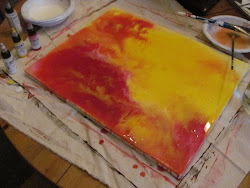 acrylic flow release medium painting