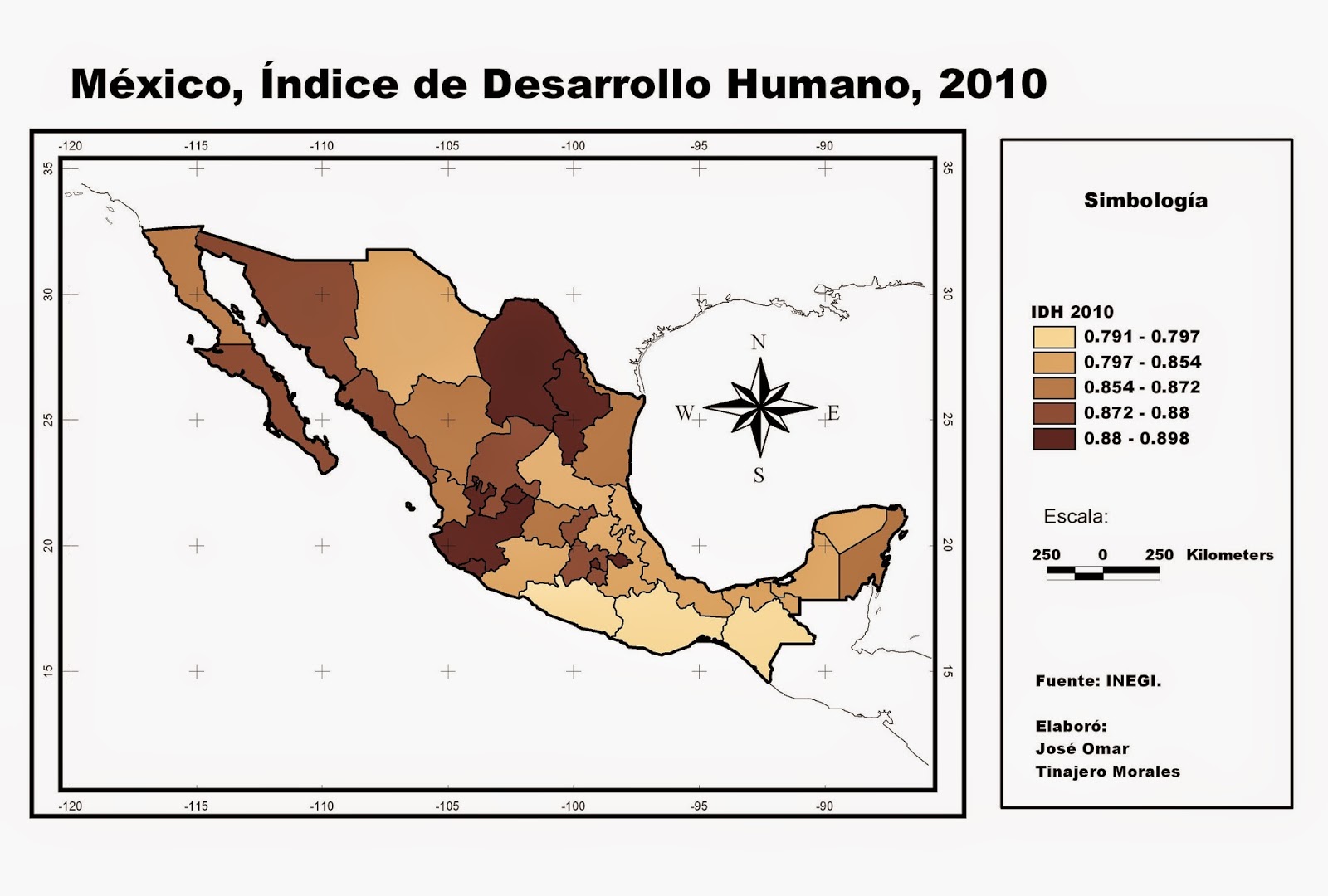 Geomarketing México Índice de Desarrollo Humano,