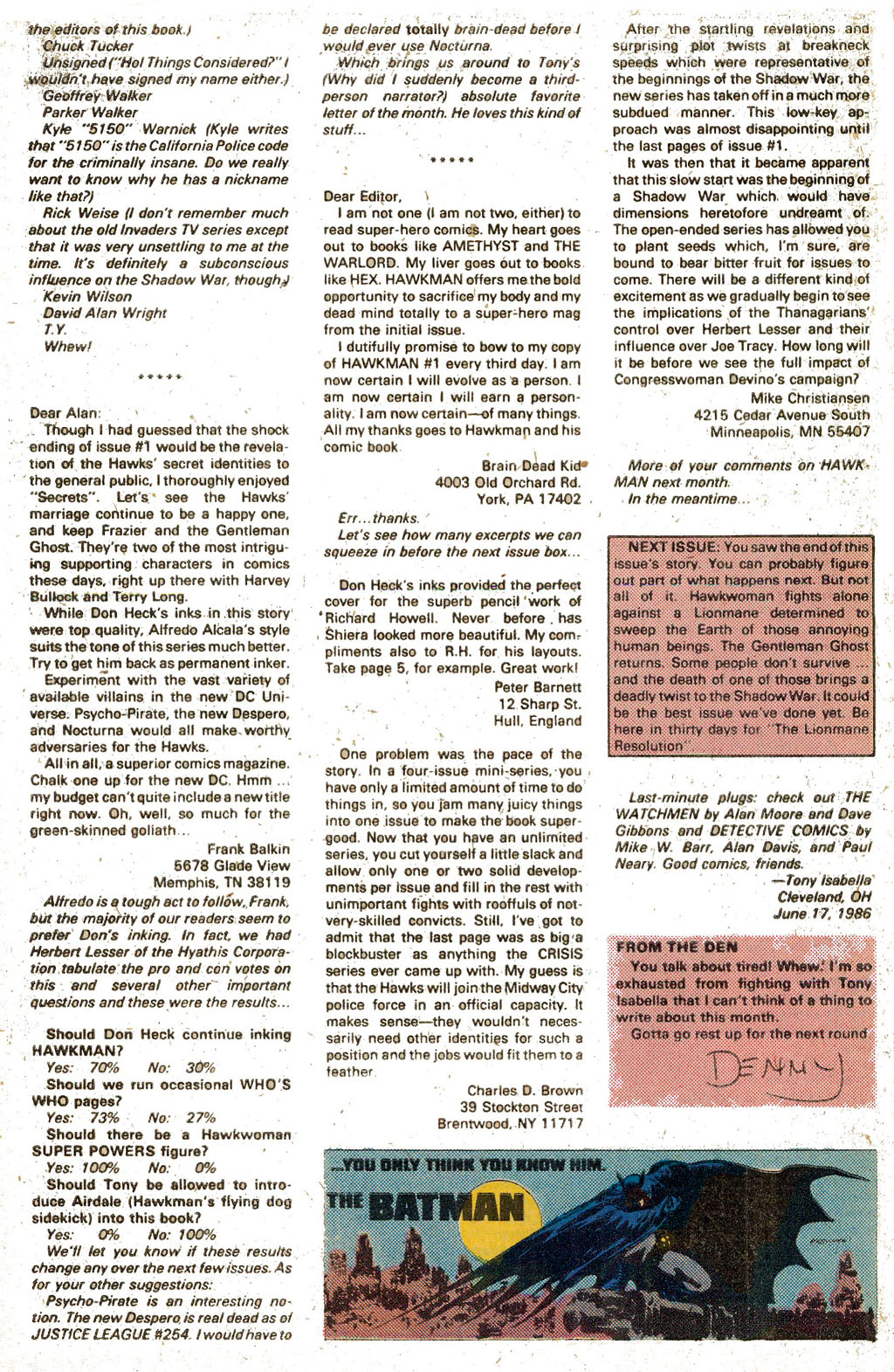 Hawkman (1986) Issue #5 #5 - English 25